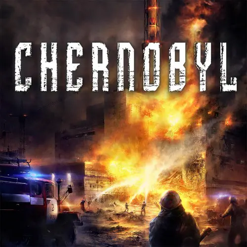A poster of chernobyl with the word 