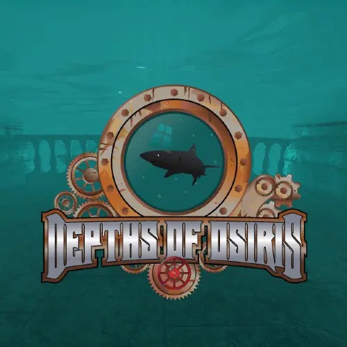 A logo for the game depths of Osiris.